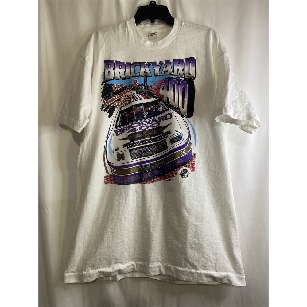 Fruit of the Loom Brickyard 400 T-Shirt Mens‎ XXL White  1994 NASCAR Race